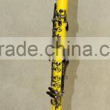 High Grade ABS Plastic Yellow Clarinet, Bb Clarinet, 17 Key Sopran Type, With Case thumbnail-2