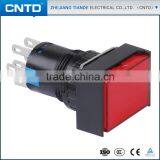 CNTD 16mm Mounting Hole Rectangular Shape Waterproof Illuminated Push Button Switch With Indictor (C6LH-P)