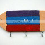 Antique Ornament Wall Wooden Colorful Bra Hook With Pencil Shape thumbnail-1