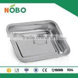 Nobo 4.8cm High Rectangle Stainless Steel Cheap Bluk Dinner Plates thumbnail-3