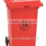 240l mobile plastic dustbin with lid and 2 wheels