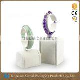 Custom High End White Velvet Jewelry Display Bracelet Holder