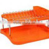 LBY Top-quality 2 Tiers Dismountable Dish Rack With Cover thumbnail-1