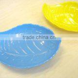 Hot Sale Color Leaf Shape Melamine Plate/dish