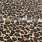 Coffee Apricot Polyester Leopard Print Milk Fiber Spandex Digital Print Lycra Silk Fabric thumbnail-4