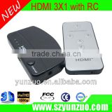 Factory direct hdmi switch 3x1