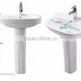 DNS L-60201 Fish Pattern Ceramic Color Wash Basin Sink thumbnail-2