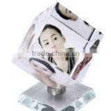 Elegant Block Beautiful Glass 3d Crystal Photo Frame thumbnail-2