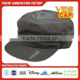 100%cotton flat top snapback army cap