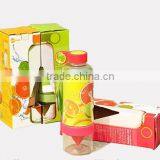 750ML& 650ML Lemon Infuser Water Bottle, Tritan Water Bottle thumbnail-1
