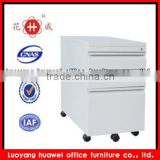 Small light weight stainless vertical steel movable drawer cabinet
