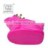 Designer Frog King Shape Watering Can Plastic Pink 1.6L thumbnail-3