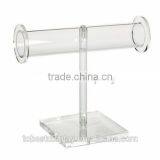 Single Clear T Shaped Pipe Smooth Surface Acrylic Bracelet Holder/bangle Holder/acrylic Jewelry Holder With Screw thumbnail-1