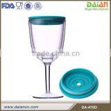 Cup Inside Double Wall With Lid Acrylic Wine Tumbler thumbnail-2