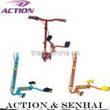 Two Wheels 100% IRON Folding Foot Pedal Kick Scooter for Kids Hand Press Brake thumbnail-1