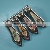 ZJQ-065 Mini carbon steel fashional pattern nail clipper set