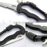 Good Selling Carabiner With Knife / Carabiner Keychain Knife / Carabiner Pocket Knife