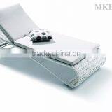 2015 New Design Rattan Lounge Chair for Beach - Poly Rattan Sunbed 1.2mm Thickness Alu Frame Power Coating thumbnail-1