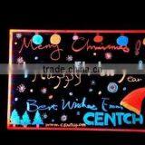 One Side Toughened Glass Led Fluoresent Writing Board