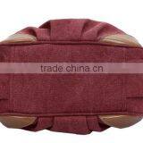 Wholesale Custom Canvas Lady Handbags With Leather thumbnail-5