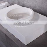 bathroom aritificial stone solid surface acrylic material wall hang basins,stone resin bathroom basin