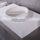 Bathroom Aritificial Stone Solid Surface Acrylic Material Wall Hang Basins,stone Resin Bathroom Basin