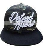 High Quality Custom Embroidered 100% Cotton 6 Panel Baseball Cap