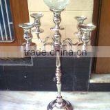 Wholesale Candelabras Centerpiece,mercury Wedding Gold Candelabra,mercury Glass Candle Holder