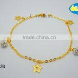 Olivia Jewelry Fashion Custom Wholesale Stainless Steel Stone Gold Anklets For Women thumbnail-1