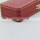 Elegant Marsala Leather Jewelry Box With Buckle Lock and Exquisite Gold Embroider thumbnail-5