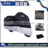 All-Season good quality polyester motorcycle cover Black/Silver X-Large