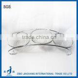 3pcs/set Clear Glass Salad Bowl With Metal Stand thumbnail-1