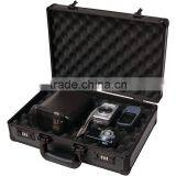 Padded Camera or Pistol Storage Case, Black Hard Aluminum Handgun Briefcase Safe(XY-418)