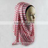 Hot Sale Cotton Stripe Scarf Muslim Hijab thumbnail-3