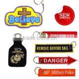 Embroidered Textile Custom Fabric Keychain thumbnail-1