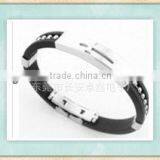 Sports Energy Silicone Bracelet With Titanium thumbnail-1