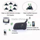 SZwinzon V6 1200M Motorcycle Helmet Bluetooth Intercom/Interphone Headset Connects Upto 6 Riders thumbnail-5