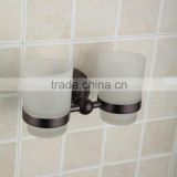 Oil rubbed bronze double cup&tumbler holders for kids ,toothbrush holder for bathroom