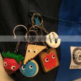 Customized 3d Kawaii Cartoon Food Set Toys Keychain/OEM Pvc 3d Cool Food Figurine Keychain/plastic Production Keychain Factory thumbnail-2