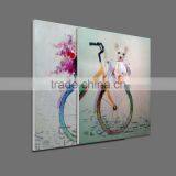 New Designs Abstract Oil Paintings Bycicle thumbnail-2