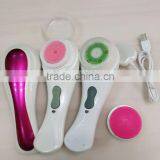 OEM Face Cleansing Waterproof Sonic Wireless Rechargeable Facial Cleansing Brush thumbnail-2