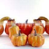 Artificial Mini Pumpkins Fake Plastic Fruit Vegetable Holiday Decoration New thumbnail-1