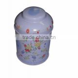Irregular Shape Print Tea Tin Can