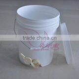 20 Liter White Plastic Honey Pail /Busket With Honey Gate thumbnail-3