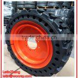 Solid Rubber Tires for Trail Best Price High Quality Solid Rubber Truck Tire 9.00-20 OTR Tyre Alloy Wheel Manufacture From China thumbnail-3