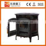 American Style Freestanding Enamel Fireplace/Wood Fireplace With Brown Colour DHF905UCE thumbnail-3