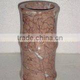 BEAUTIFUL MARINA PINK MARBLE FLOWER VASES thumbnail-3