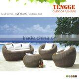 Aluminum Outdoor Furniture Wicker Material Sofa TG6030 thumbnail-1
