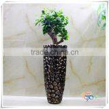 Black Resin Tall Pots Flower Planter thumbnail-5