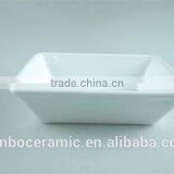 White Ceramic Casserole Dish With Lid, Small White Baking Dish Rectangular Shaped Serving Dishes thumbnail-1